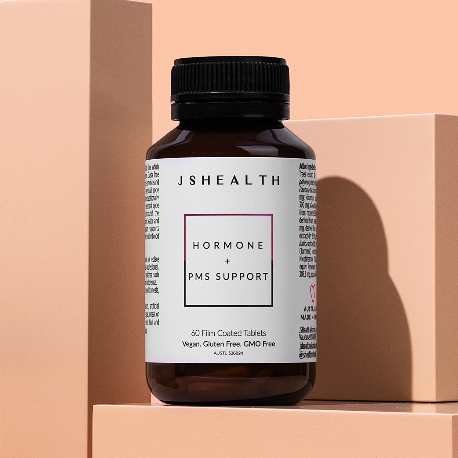 JSHealth Vitamins Hormone Balance for Women and PMS Support Supplement - Premenstrual Symptom Relief with Vitamins B3, B6 & Magnesium (60) JSHealthAu supplements