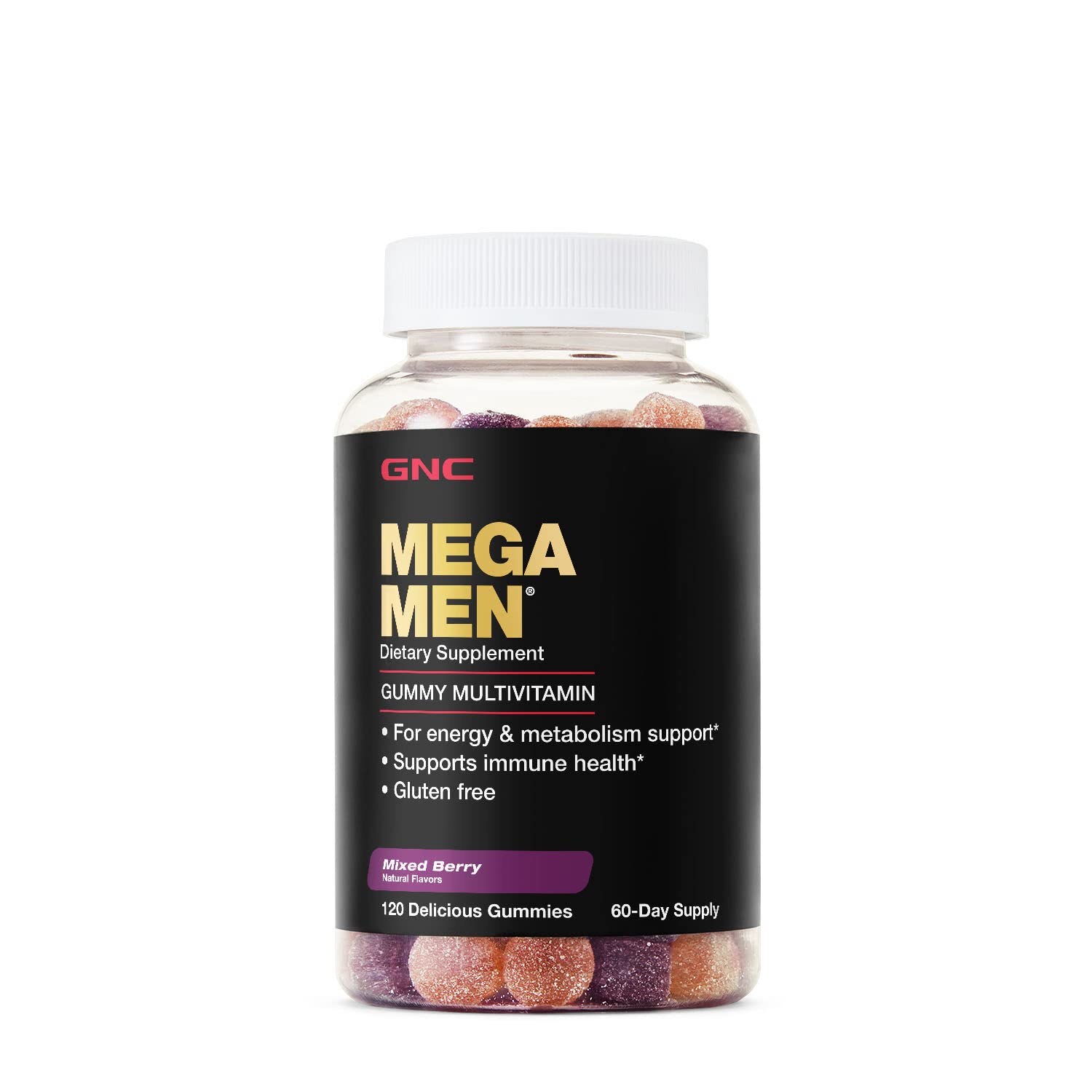 GNC Mega Men Gummy Multivitamin | Supports Energy, Metabolism, and Immune System GNCUS supplements