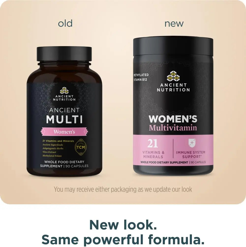 Ancient Nutrition Multivitamin for Women, Multi Women's, Methylated Vitamin D, C, B12, Zinc, Magnesium Ancient NutritionAu supplements