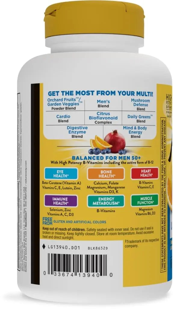 Alive! Once Daily Men's 50+ Ultra - 60 Tablets by Nature's Way Nature's WayAu supplements