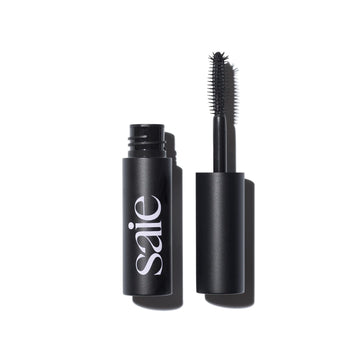 Saie Mini Mascara 101 - Lash Lengthening Mascara for Thick, Bold, Lifted Lashes - Buildable Eye Makeup Formulated to Strengthen and Condition with Rich Nutrients - Black (0.17 oz) SaieAu supplements
