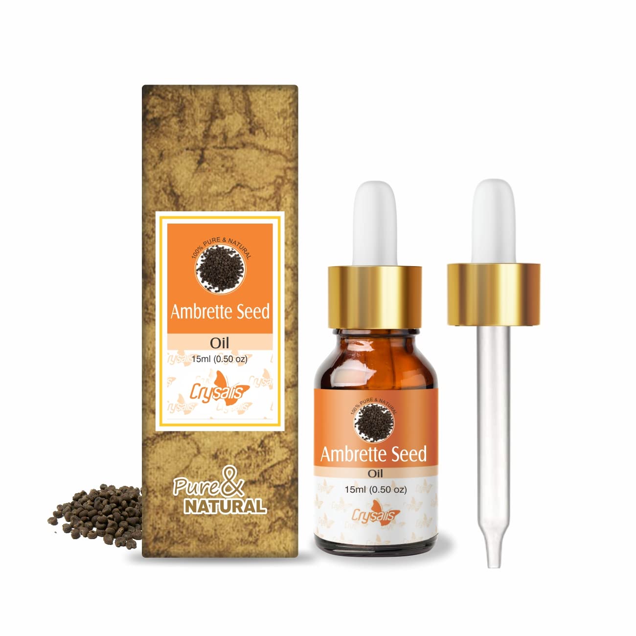 Crysalis Ambrette Seed (Abelmoschus moschatus) Oil - 0.51 Fl Oz (15ml) CrysalisAu supplements