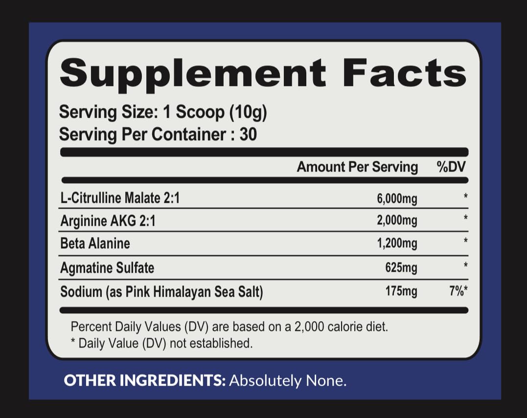 Atlas Nutraceuticals-Nitric Oxide Pump Powder-Non Stimulant Pre Workout 30 Servings Atlas NutraceuticalsAu supplements