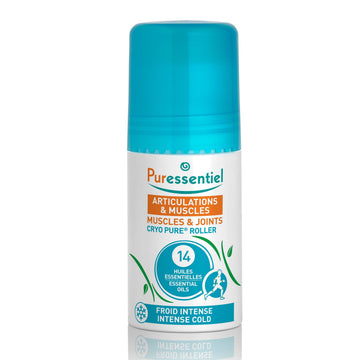 Puressentiel Muscles and Joints Cryo Pure Roller - Natural Menthol and Essential Oils Soothe Muscles - Long Lasting Cooling Sensation - 2.5 oz PuressentielAu supplements
