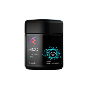 MitoQ +Eye – Eye Health Supplement with Lutein & Zeaxanthin (5:1 Ratio), Bilberry, Maritime Pine Bark, Zinc, Mitoquinol | Supports Macular Health, Visual Clarity & Blue Light Defense MitoQAu supplements