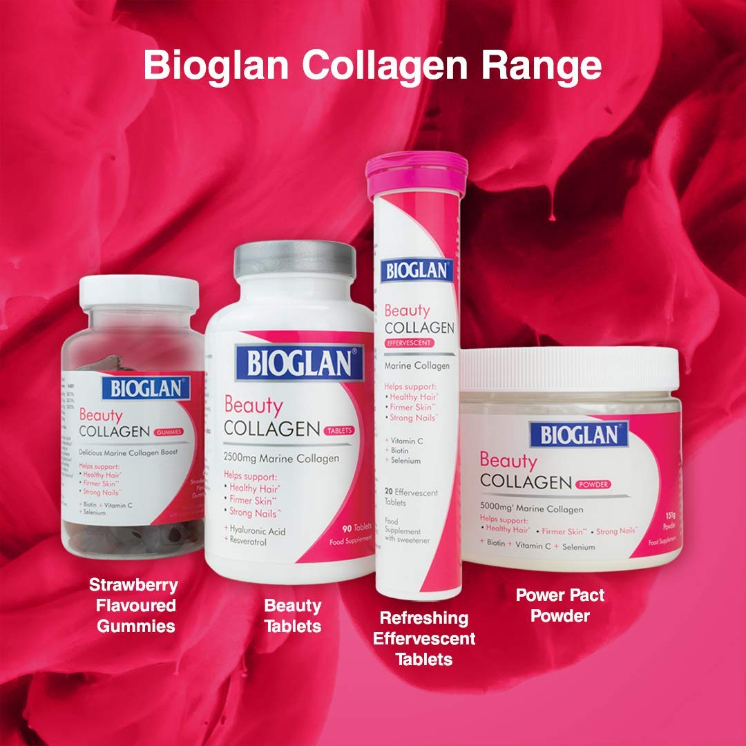 Bioglan Collagen Gummies | 1000mg | Hydrolysed Marine Collagen | Biotin BioglanAu supplements