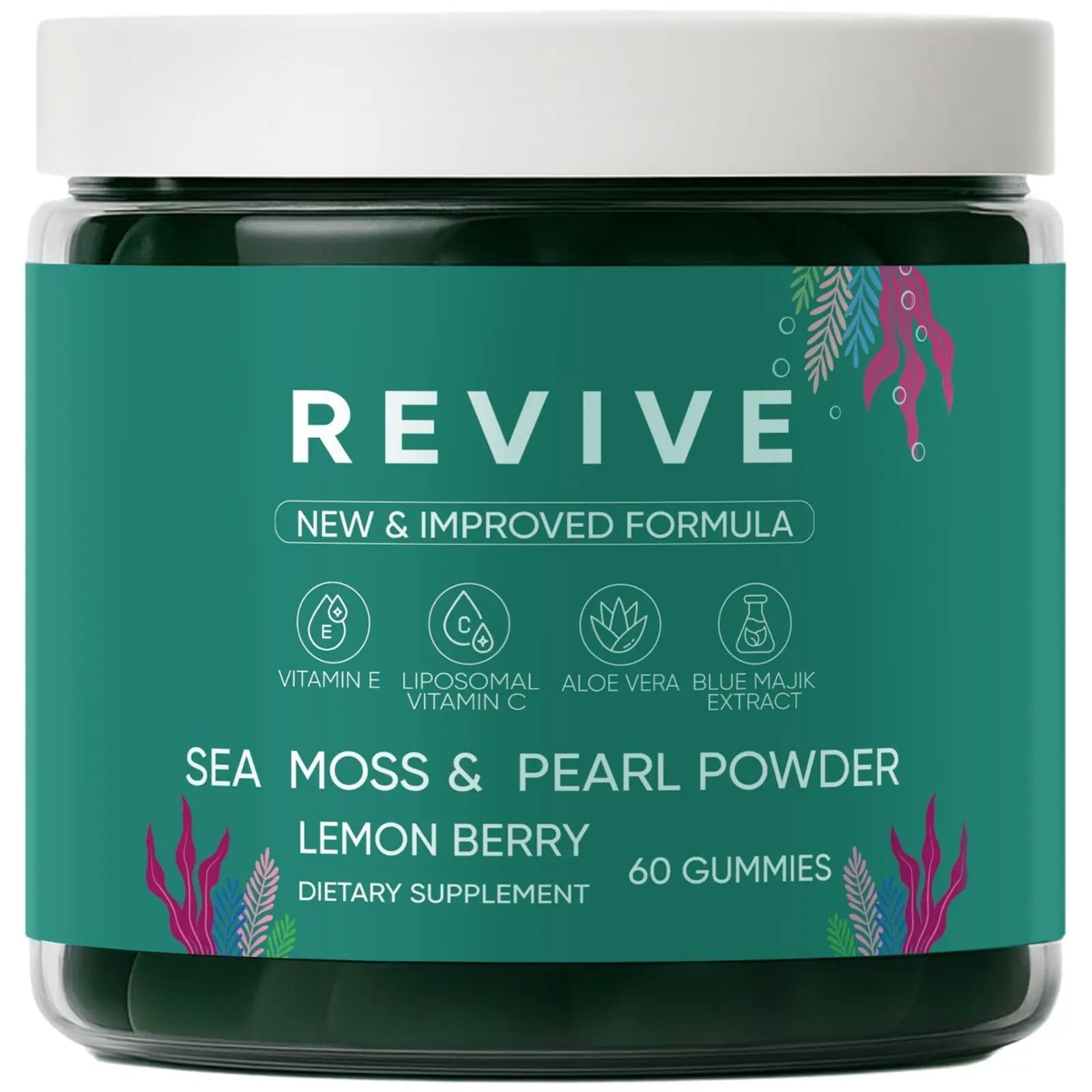 Neonomicon Balmbare Revive Gummies for Hair Loss - Sea Moss Gummies with Vitamin C, Vitamin E, Aloe Vera, Pearl Powder Supports Faster Hair Growth NeonomiconAu supplements