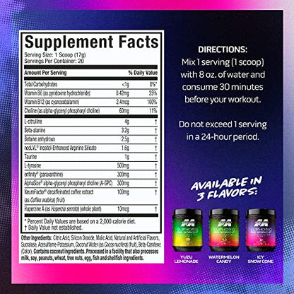 MuscleTech Pre Workout Powder EuphoriQ PreWorkout Smart Pre Workout Powder MuscleTechUS supplements