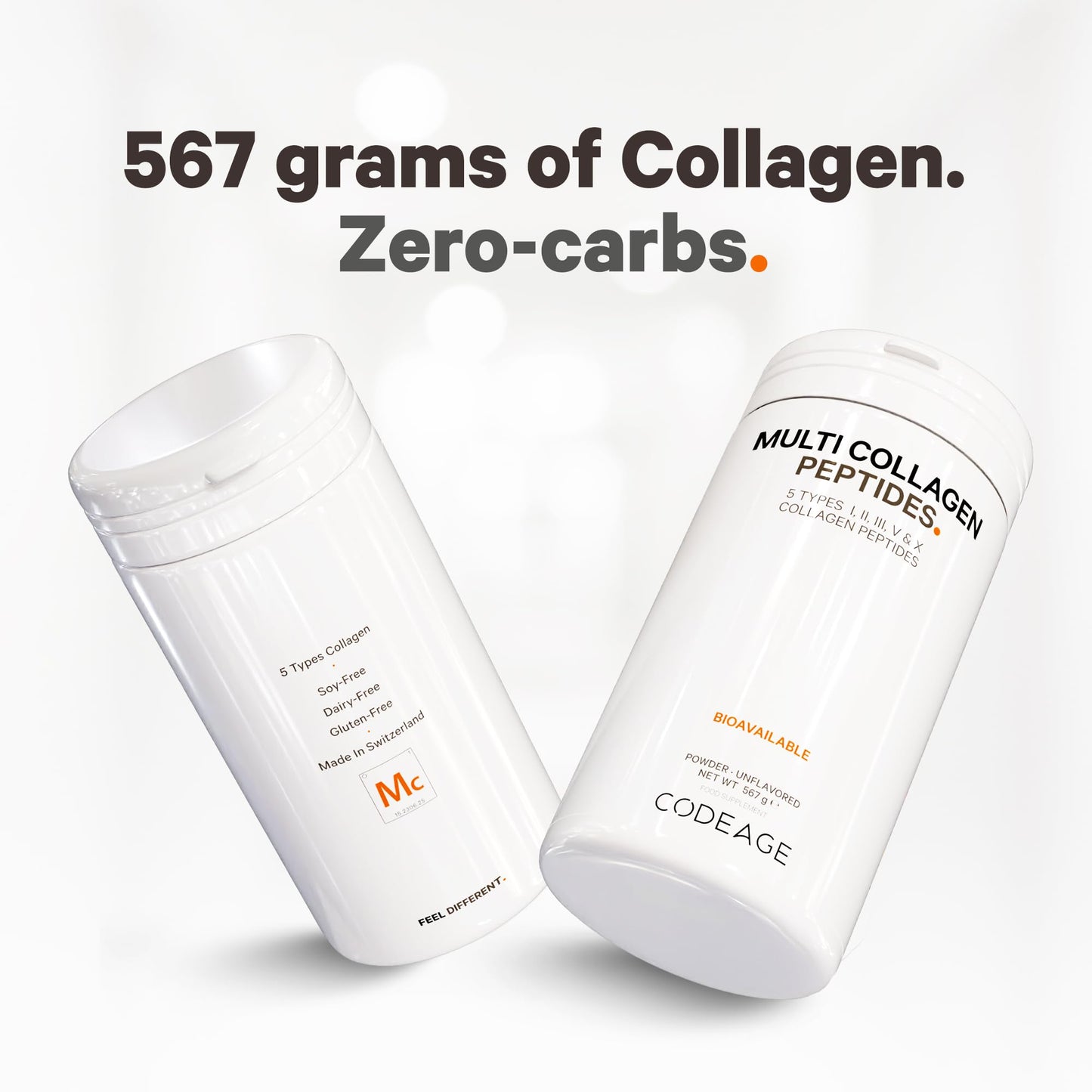 Codeage Multi Collagen Protein Powder Peptides, 2-Month Supply, Hydrolyzed, Type I, II, III, V, X Grass Fed CodeageUS supplements