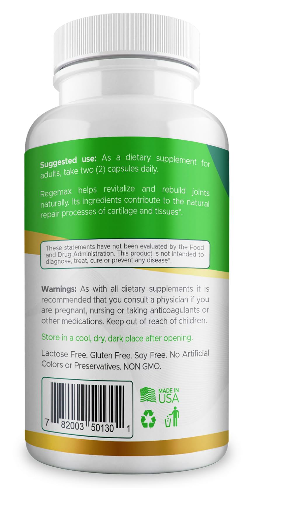AURA VITAMINS REGEMAX regenerates and Helps Alleviate Joint discomfort Supplement, Snail Protein, Boswellia Serrata, and Turmeric – 60 Caps. (2) AURA VITAMINSAu supplements