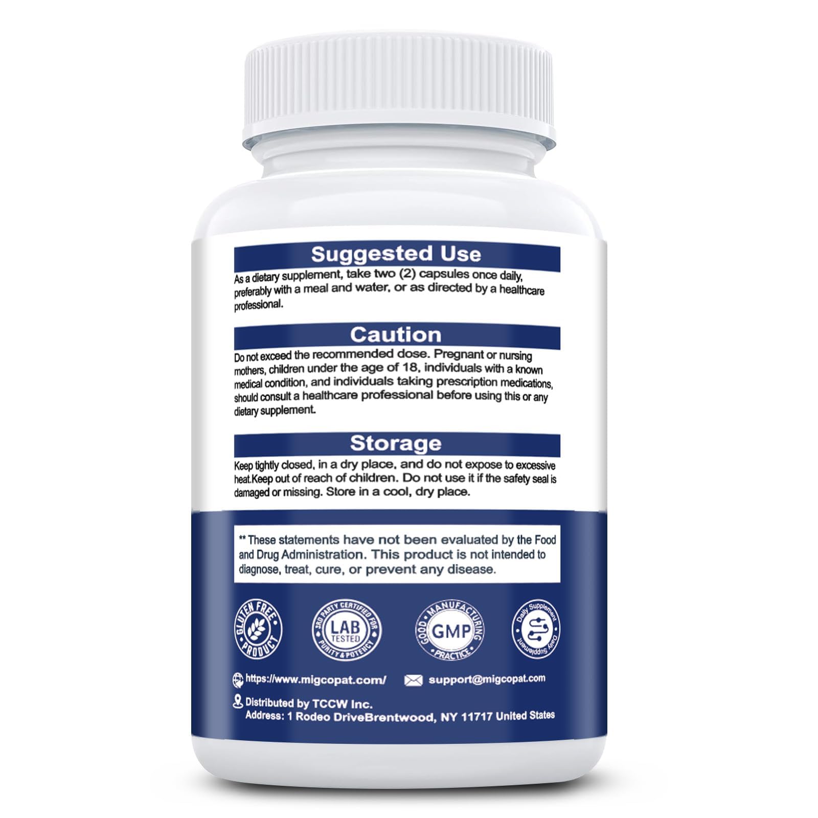 Brain Supplements for Memory and Focus | Nootropic with Bacopa Monnieri, Lion's Mane, Alpha GPC, Ginkgo Biloba | Mental Clarity & Cognitive Support | Vitamin B6 & B12 Neuro Health - Non-GMO, 120 Caps MigcopatAu supplements