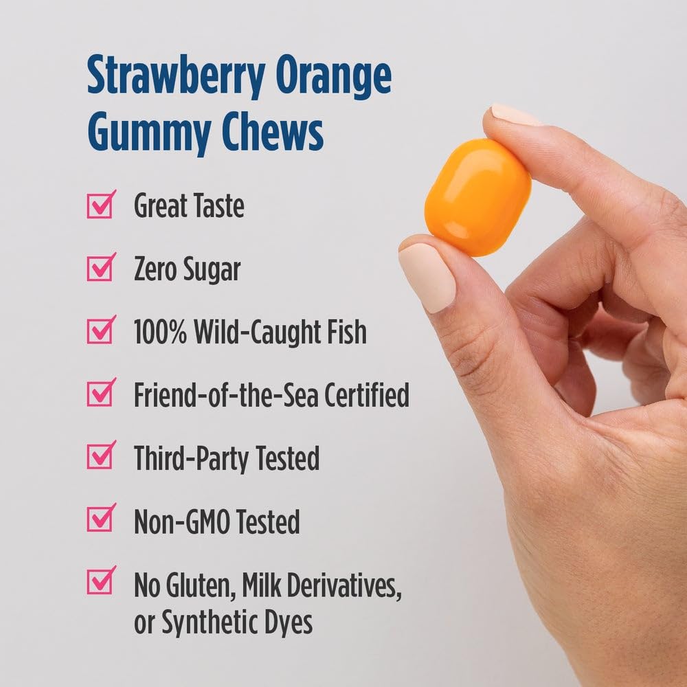 Nordic Naturals Zero Sugar DHA Prenatal Vitamin Gummies, Strawberry Orange Flavor - 27 Gummies - Supplements for Pregnancy - 600 mg Omega-3 Fish Oil and 400 IU Vitamin D3-27 Servings Nordic NaturalsAu supplements