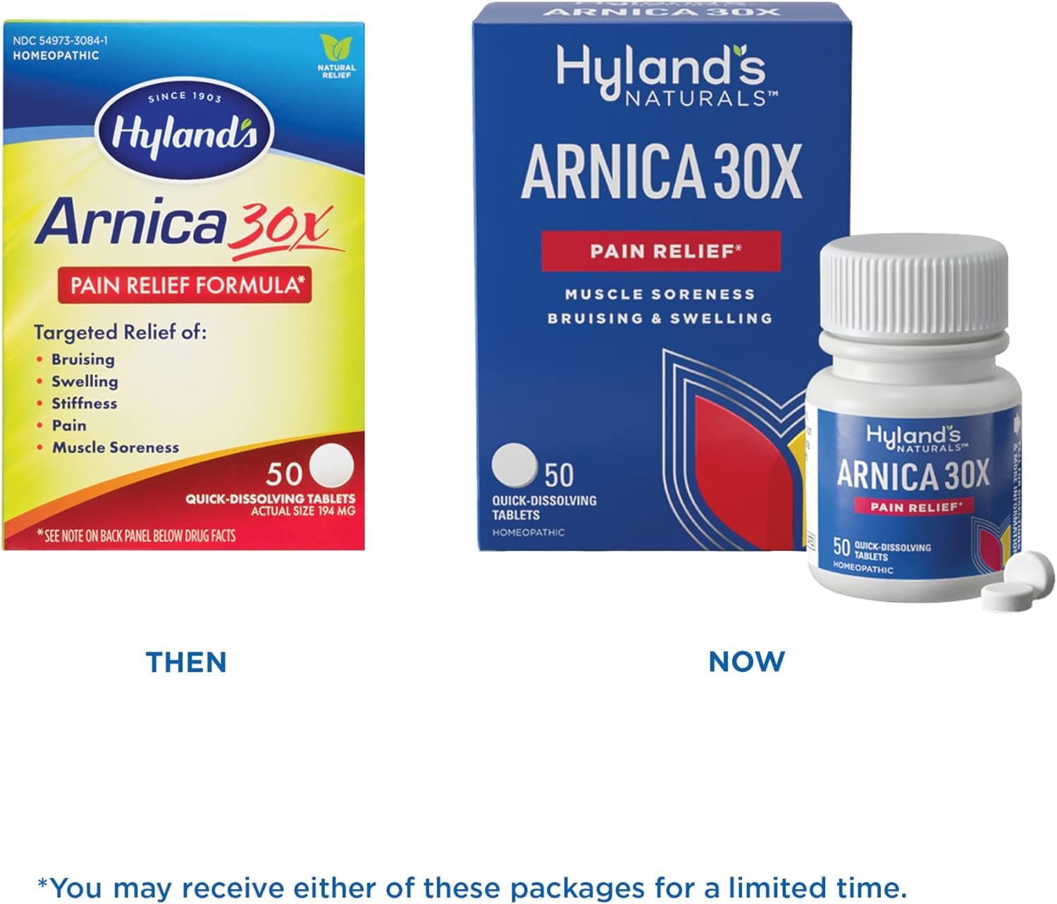 Hyland's Naturals Arnica Montana 30x Tablets, Natural Relief of Bruises, Swelling & Muscle Soreness Hyland'sAu supplements
