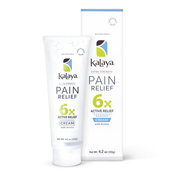 Kalaya Pain Relief Cream with Arnica for Muscles and Joints – 6 Natural Active Ingredients with Long Lasting and Fast Acting Relief in 3 Minutes - Dermatologist Tested to Soothe Tension - 4.2 oz Kalaya NaturalsAu supplements