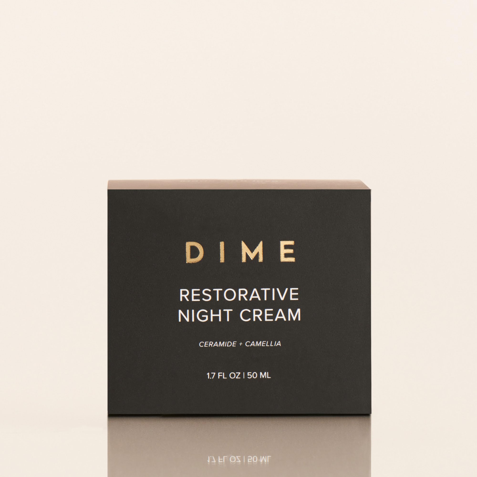 DIME Beauty Restorative Night Cream, Facial Moisturizer with Ceramides and Sea Buckthorn, 1.7 oz / 50 ml in Pump DIMEAu supplements