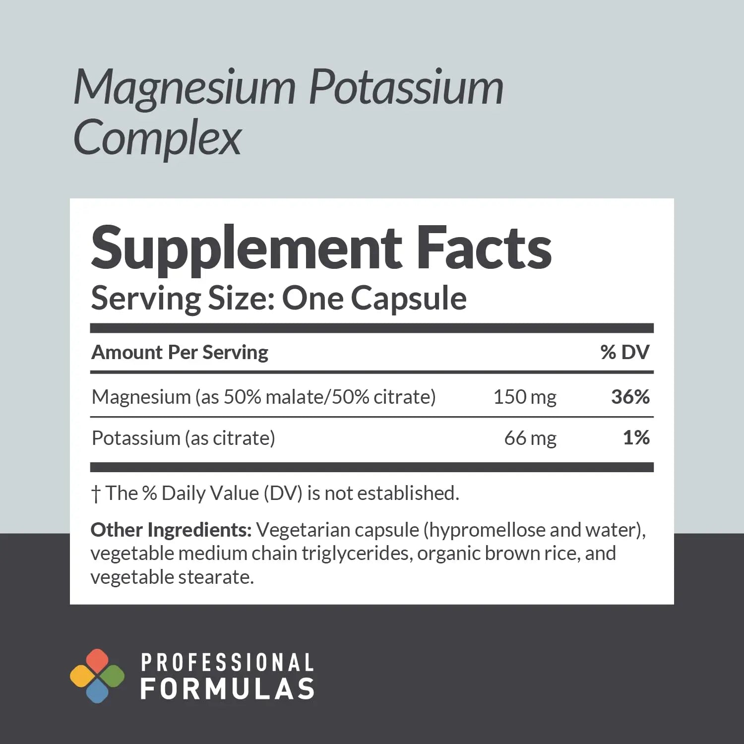 Professional Formulas Magnesium Potassium Complex – Highly Absorbable Magnesium (Malate & Citrate) and Potassium Citrate – Supports Healthy Muscle, Nerve, Heart, and Electrolyte Balance – 90 Capsules PROFESSIONAL COMPLEMENTARY HEALTH FORMULASnz supplements