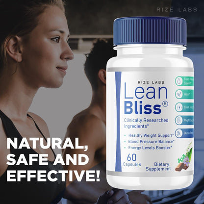(3 Pack) Lean Bliss Weight Loss Pills, Lean Bliss Fat Burning Formula, LeanBliss Advanced rize labsUS supplements