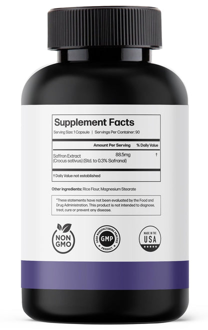 Pure Saffron Extract - Appetite Suppressant for Weight Loss Women & Men - Natural Hunger Ultra6 NutritionUS supplements