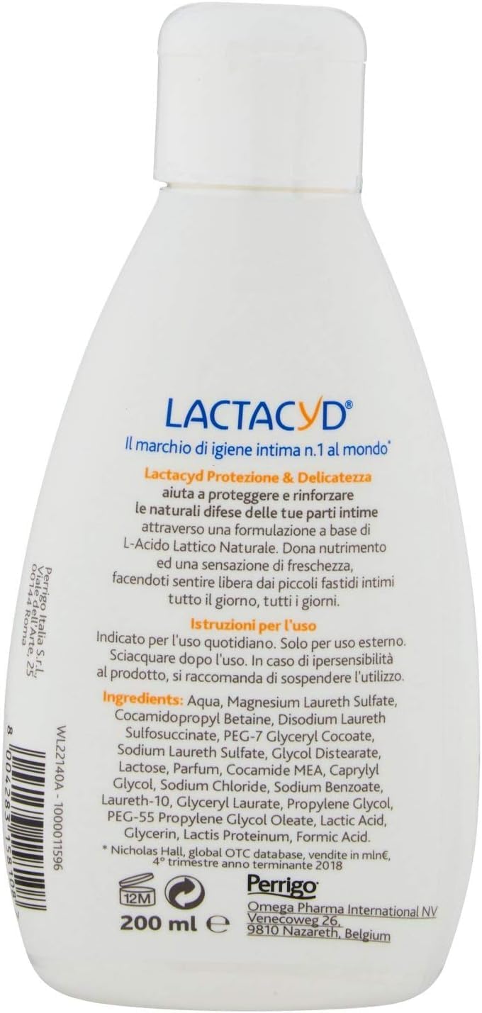 LACTACYD FEMINA Intimate Washing Lotion 200ML Every Day USE LactacydAu supplements