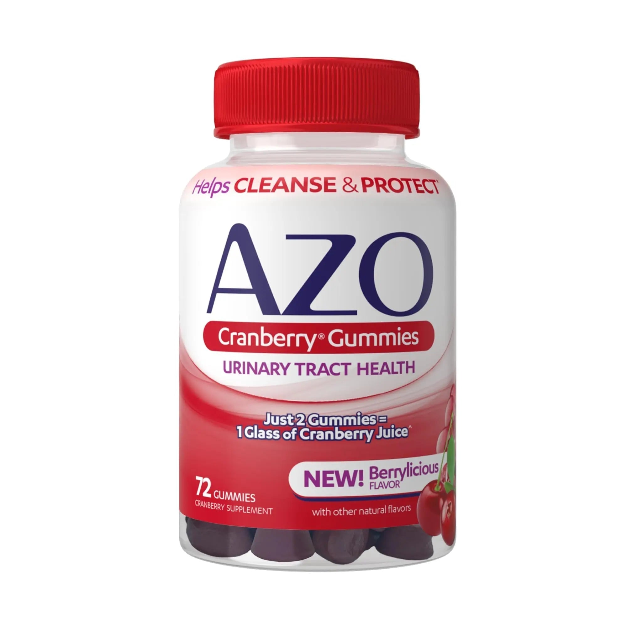 AZO Urinary Tract Health Gummies Bundle - D-Mannose 2000mg Citrus 40 Count and Cranberry 72 Count AZOAu supplements