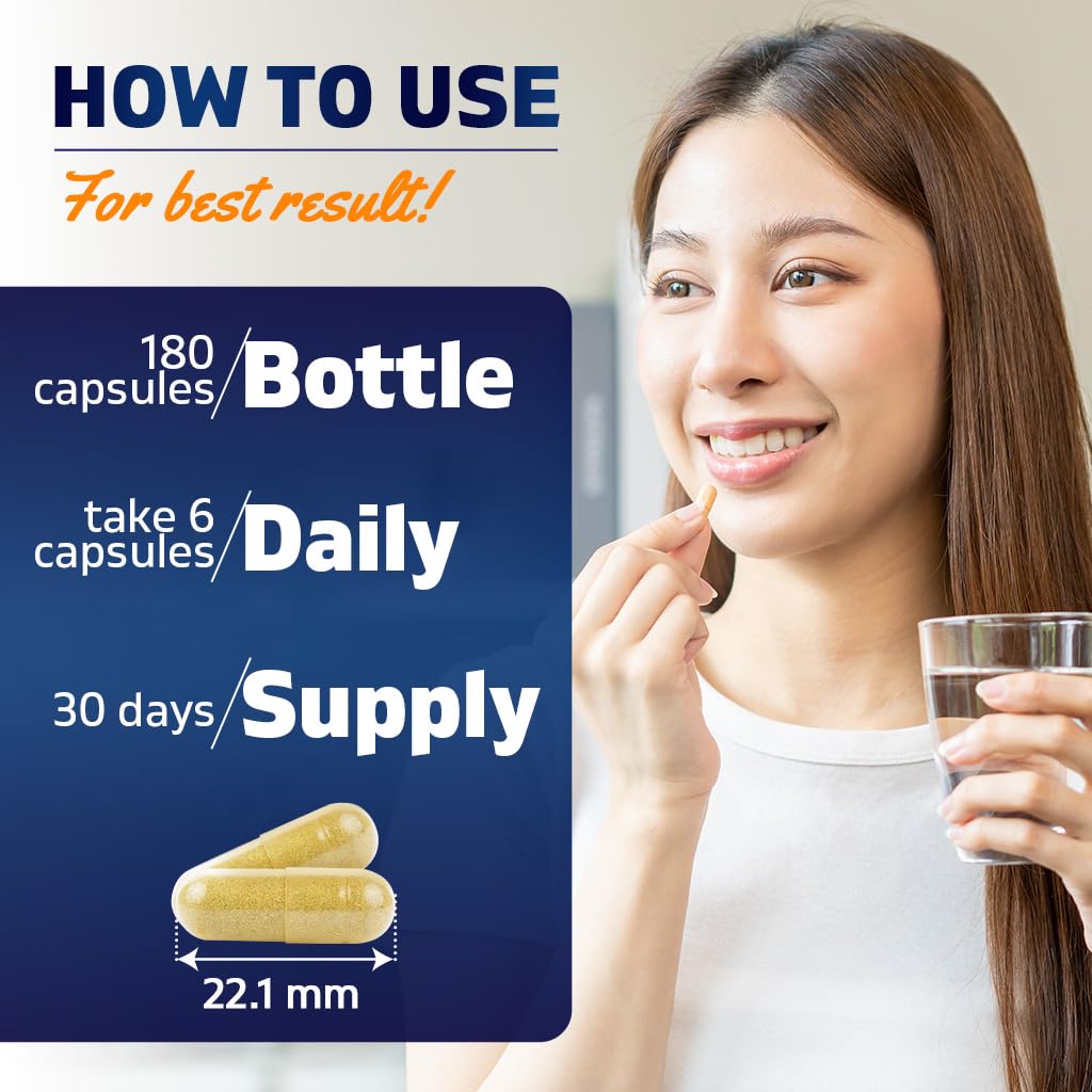 Vitamatic Bovine Colostrum 30% IgG Supplement 1500 mg per Serving - Supplement for Gut Health, Hair Growth, Beauty, Muscle Recovery, & Immune Support - 180 Veg Capsules VitamaticAu supplements