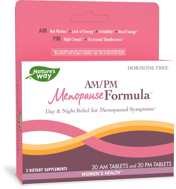 Nature's Way AM/ PM Menopause and Hot Flash Relief*, Hormone-Free Formulas Including Nature's WayAu supplements