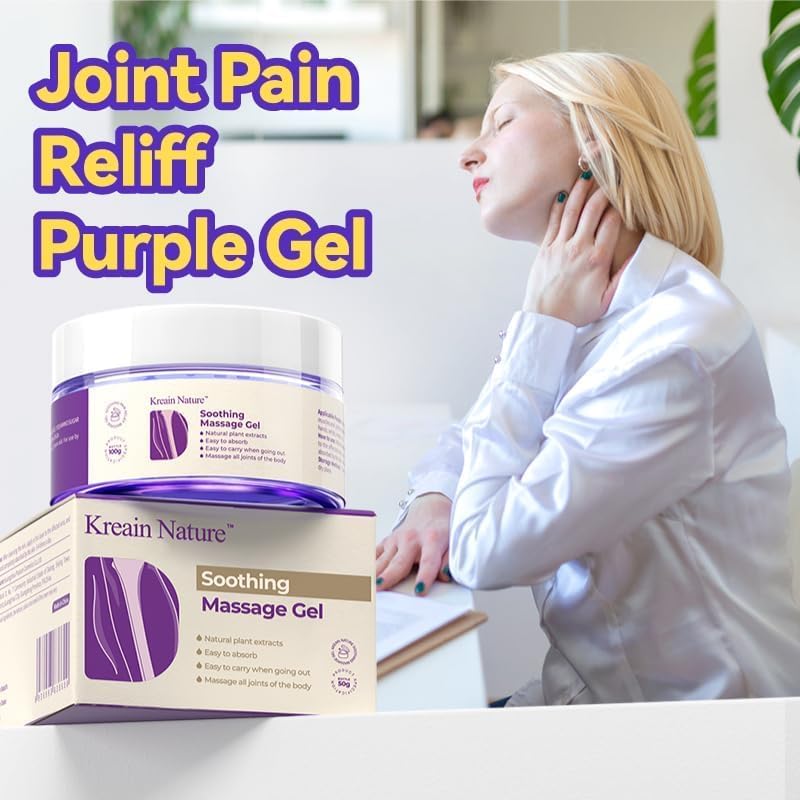 Kreain Nature 2 PCS Joint Gel Purple Soothing Massage Gel Soothes Knees, Lumbar, Neck, Back, Shoulders, Hands, and Feet, 1.76 oz Kreain NatureAu supplements