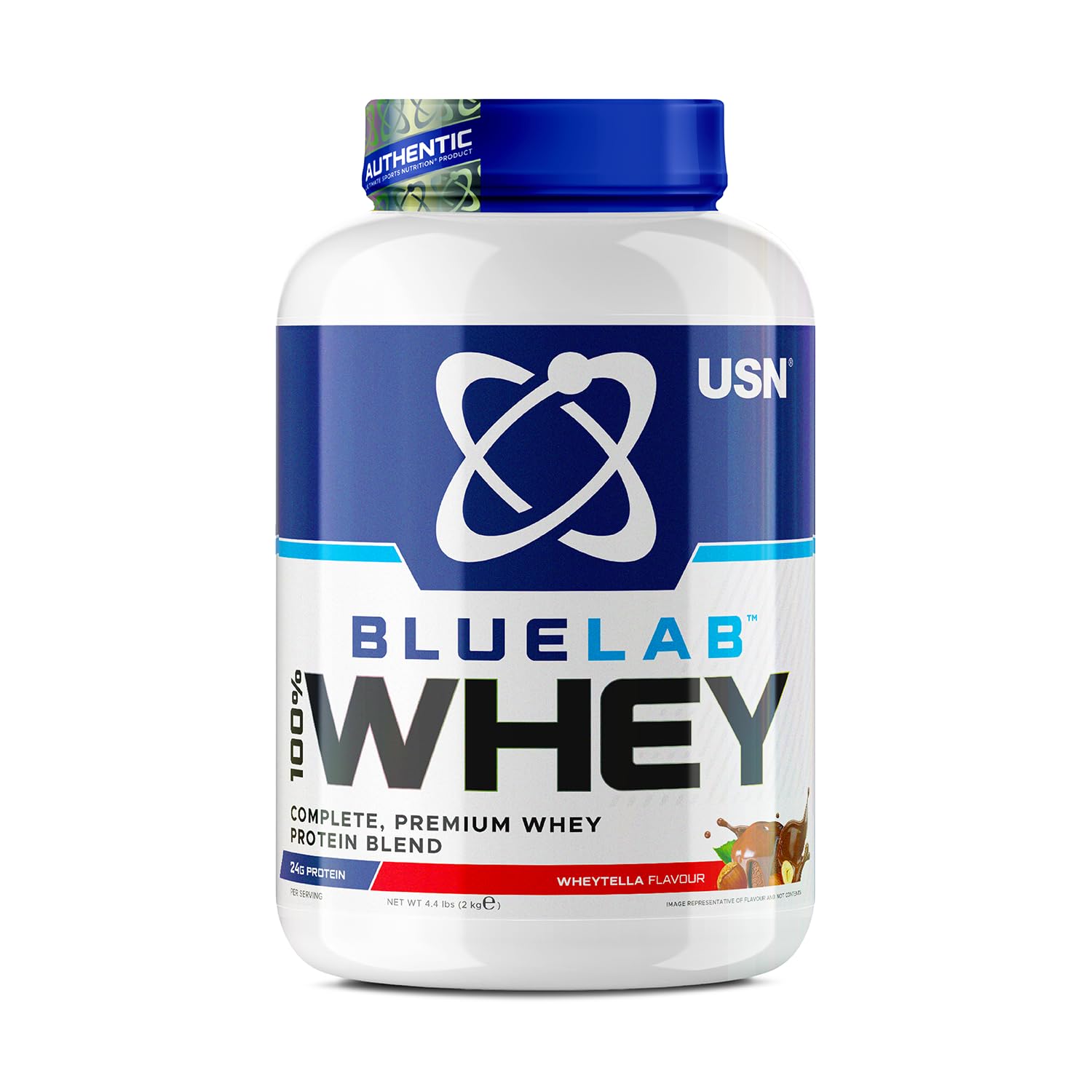 USN Blue Lab Whey Protein Powder: Wheytella - Whey Protein 908g - Post-Workout USNAu supplements