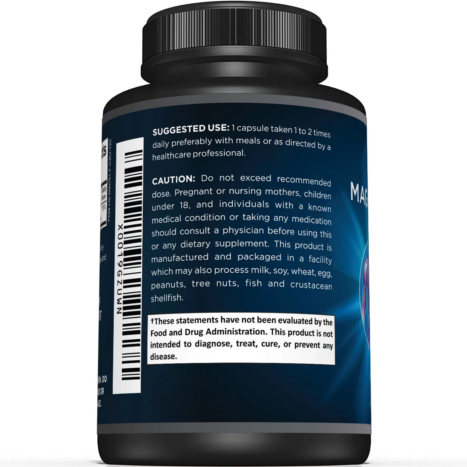 Premium Magnesium Citrate Capsules – Powerful 500mg Magnesium Oxide & Citrate Supplement – Helps Support Healthy Bones, Muscles, Teeth, Energy & Relaxation – 120 Vegetable Capsules SunergeticAu supplements