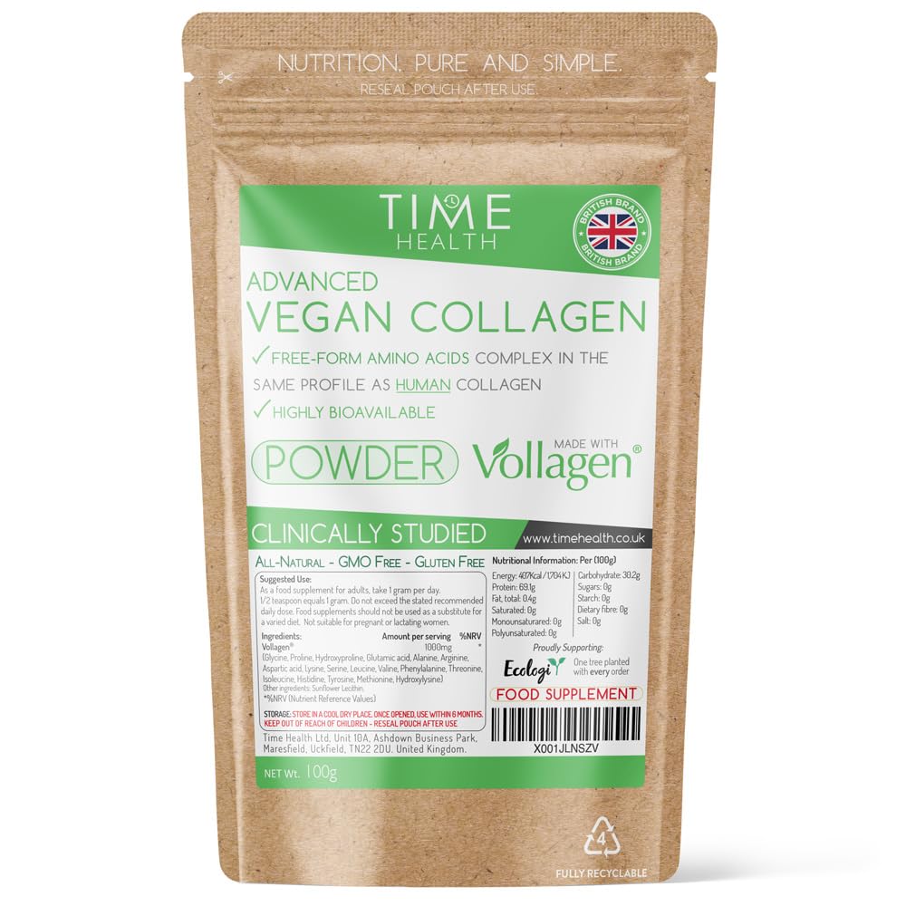 Vollagen® Advanced Vegan Collagen Powder - Amino Acid Complex in Ratio of Collagen Time HealthUS supplements