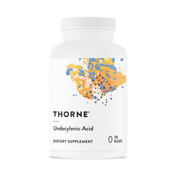 THORNE - Undecylenic Acid (Formerly Formula SF722) - 250 mg of Undecylenic Acid - for a Healthy Balance of Gut & Vaginal Flora* - Gluten Free - 250 Gelcaps - 50 Servings THORNEAu supplements
