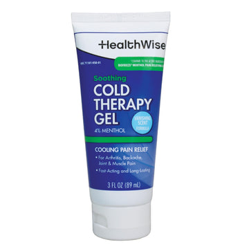 HealthWise Soothing Cold Therapy Gel | 4% Menthol | Vanishing Scent | 3.0 Oz | Arthritis Pain Relief | Topical Analgesic HealthWiseAu supplements