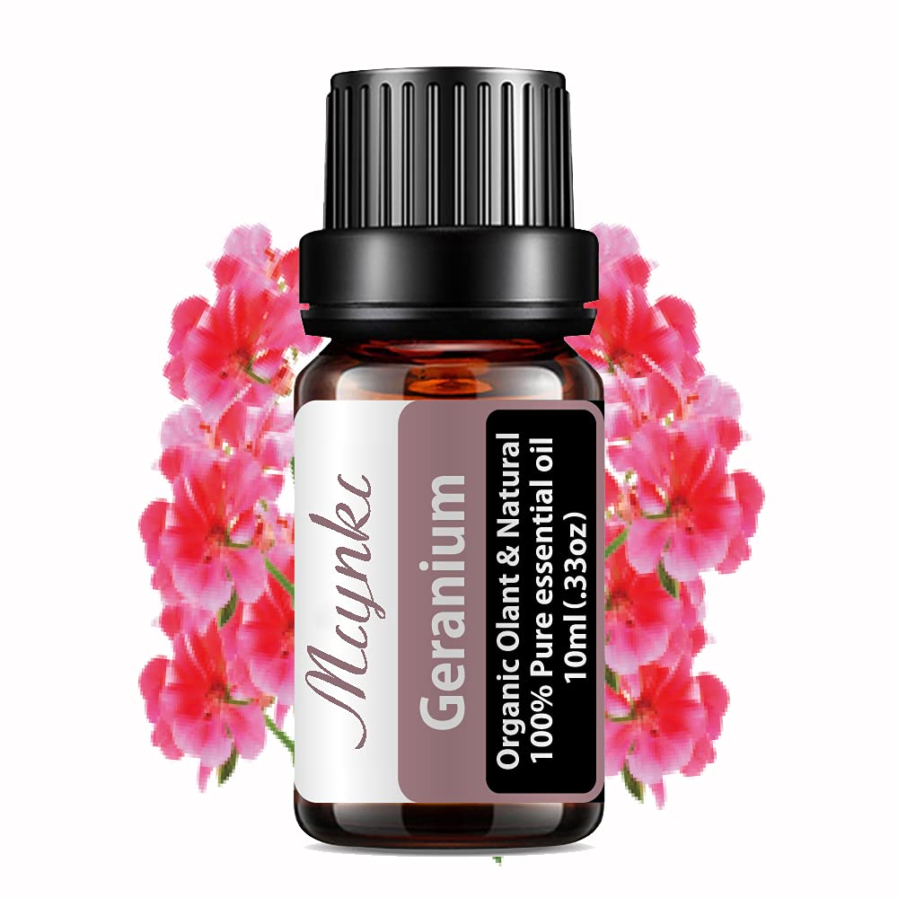 Geranium Essential Oil for Diffuser for Home Kids Women Candle Soap Making DIY -10ml MiyukiAu supplements