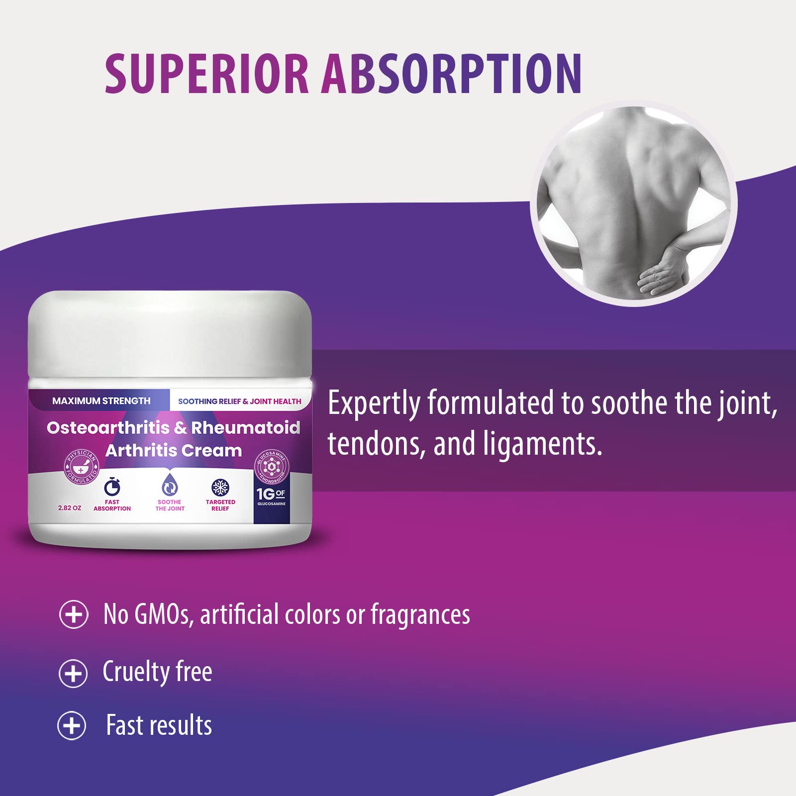 Osteoarthritis And Rhematoid Arthritis Cream By PMT – Soothing Relief For Your Knees and Hands. Includes 1 Gram Of Glucosamine; Arnica, Arginine, Glucosamine, Aloe - Cooling relief for Hands and Knees M PAIN MANAGEMENT TECHNOLOGIESAu supplements