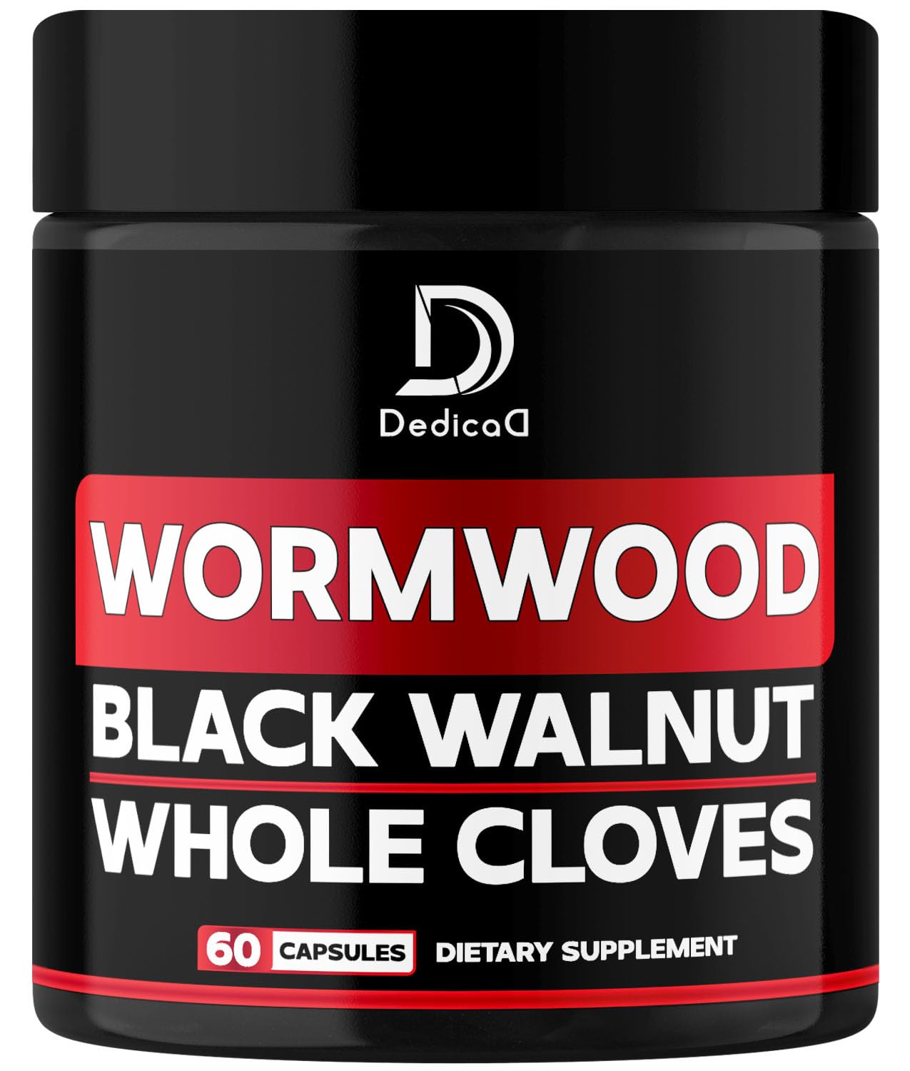 DEDICAD 1500mg Wormwood Capsules with Black Walnut & Cloves - Artemisia Annua Supplement for Immunity - 60 Vegan Capsules DEDICADAu supplements