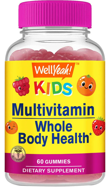 WellYeah Kids Multivitamin Gummies | Vitamin C, D3, E, A, B6, B12, Biotin, Zinc, Folic Acid, Iodine, and Niacin | Immune and Energy Support WellYeahAu supplements