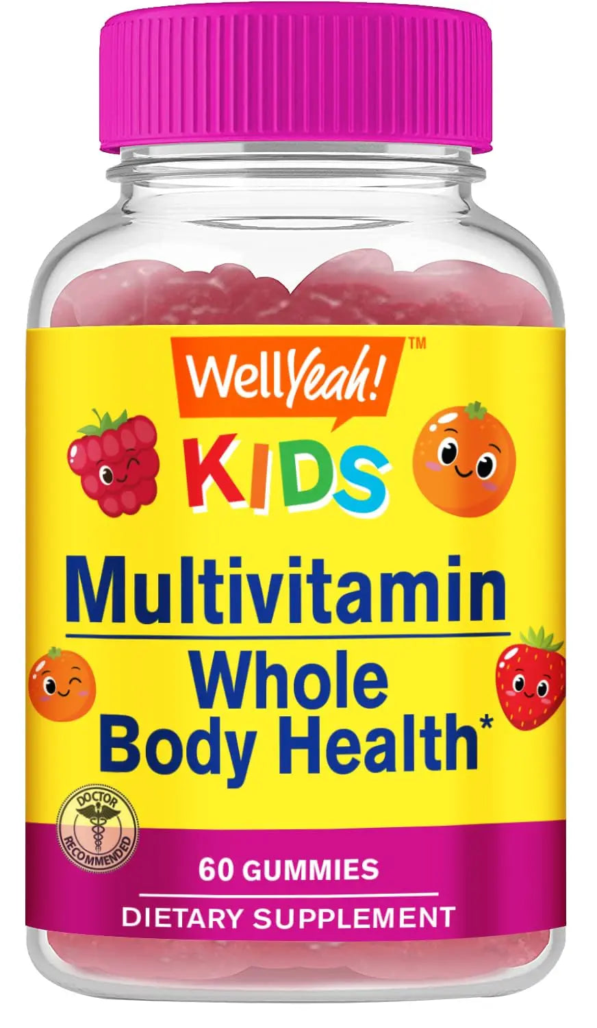 WellYeah Kids Multivitamin Gummies | Vitamin C, D3, E, A, B6, B12, Biotin, Zinc, Folic Acid, Iodine, and Niacin | Immune and Energy Support WellYeahAu supplements