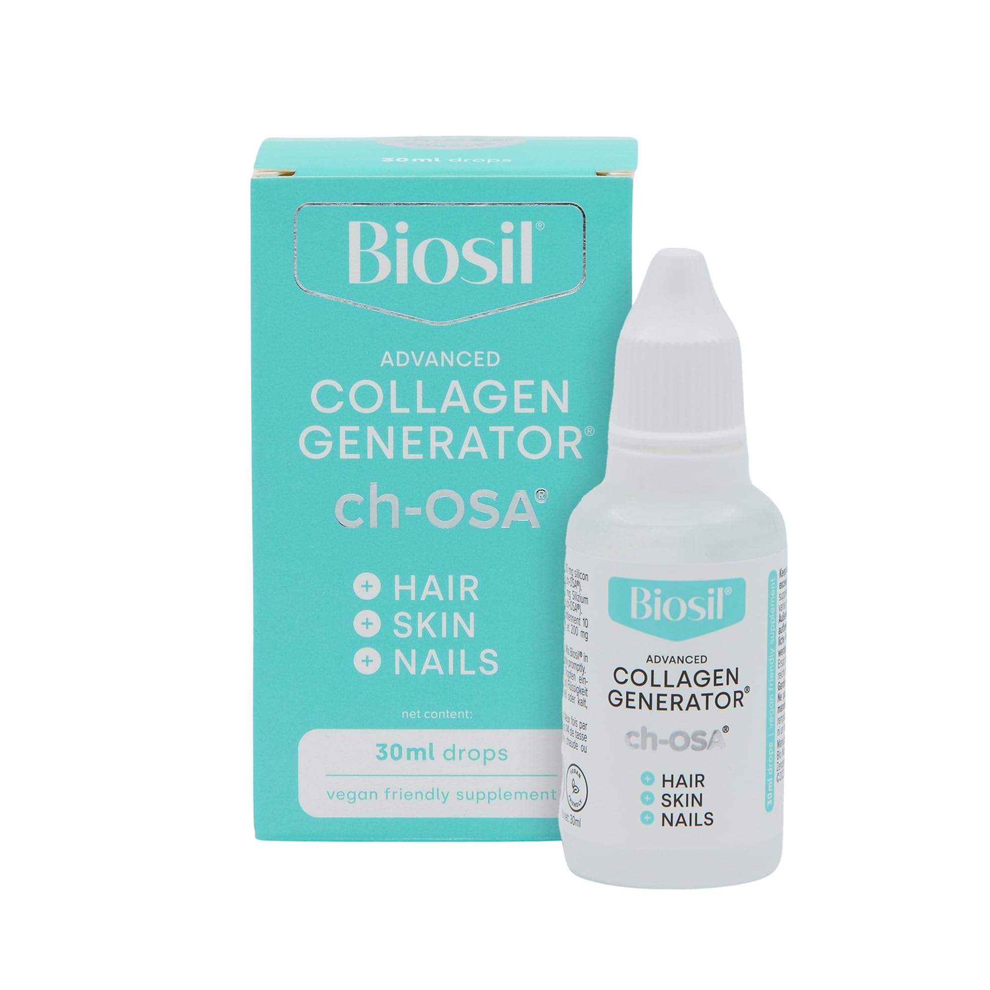 Biosil Collagen Generator - 30 mL Drops - with Patented ch-OSA Complex BioSilAu supplements