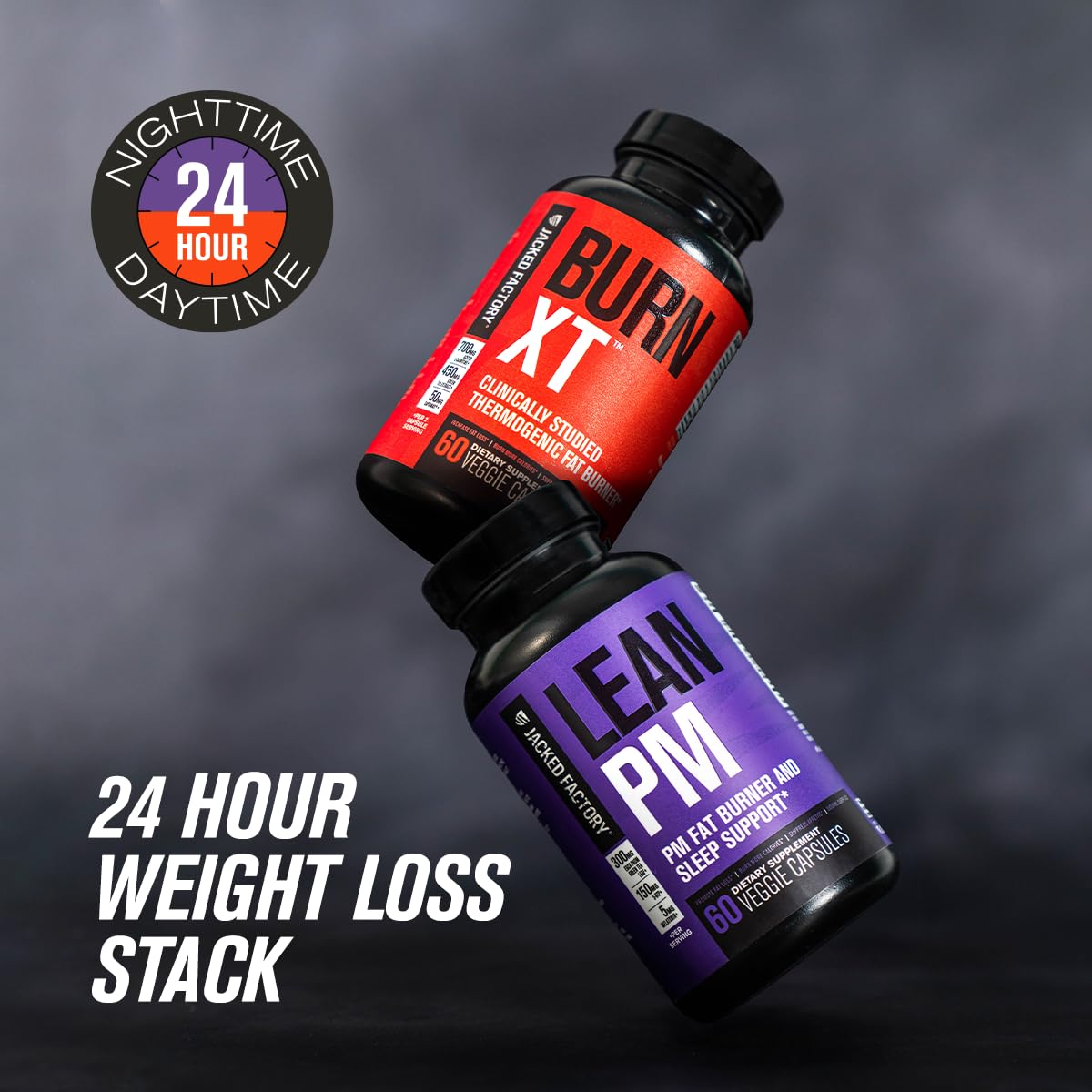 Jacked Factory Burn-XT Clinically Studied Fat Burner & Weight Loss Supplement - Appetite Suppressant & Energy Booster - with Acetyl L-Carnitine Jacked FactoryUS supplements