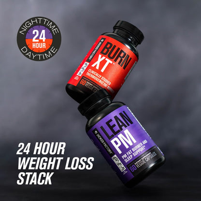 Jacked Factory Burn-XT Clinically Studied Fat Burner & Weight Loss Supplement - Appetite Suppressant & Energy Booster - with Acetyl L-Carnitine Jacked FactoryUS supplements