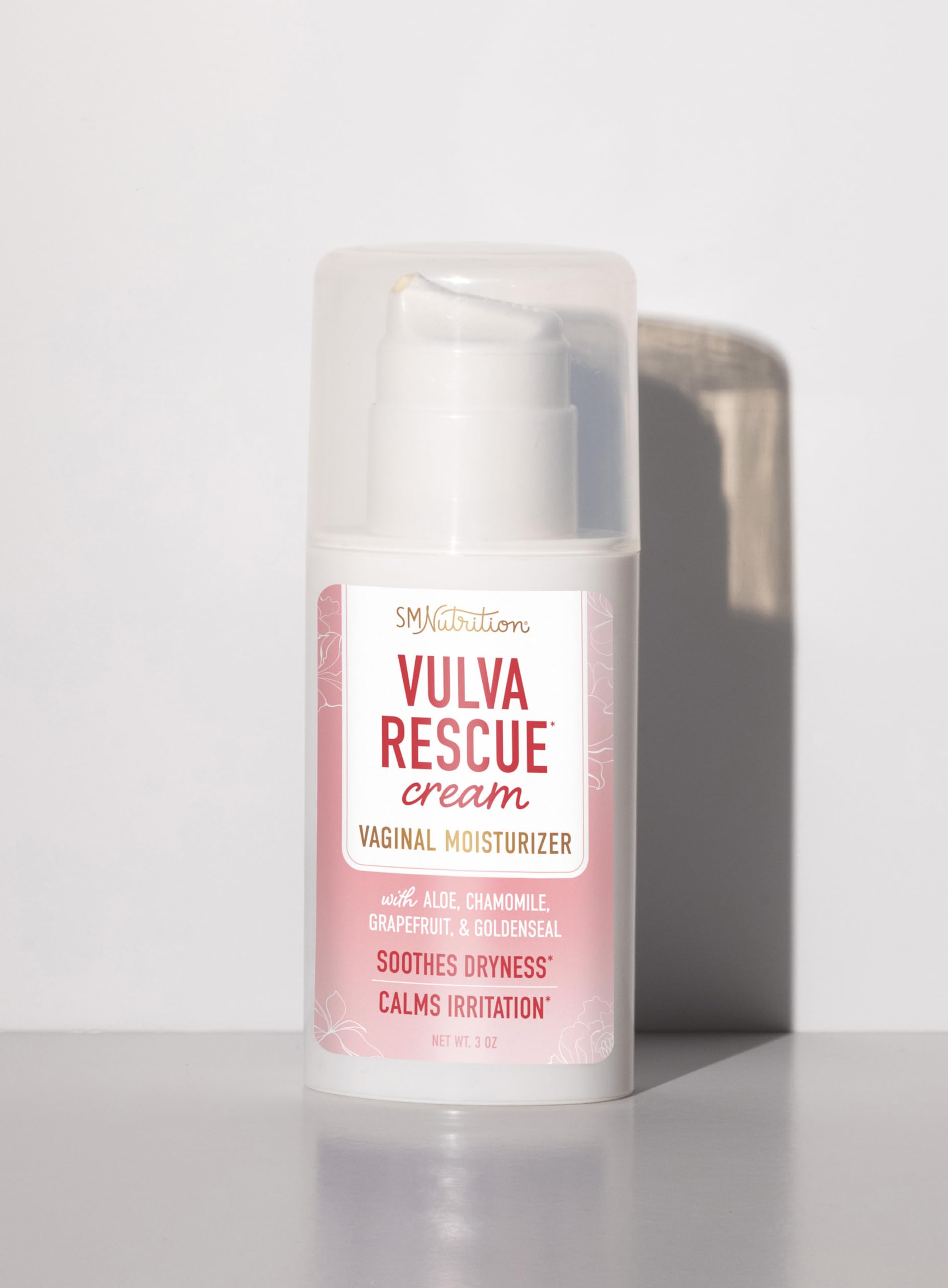 Vulva Rescue Moisturizer Cream | 3oz. PUMP | Soothes Vaginal Itch & Dryness | No Estrogen or Fragrance SMNutritionAu supplements