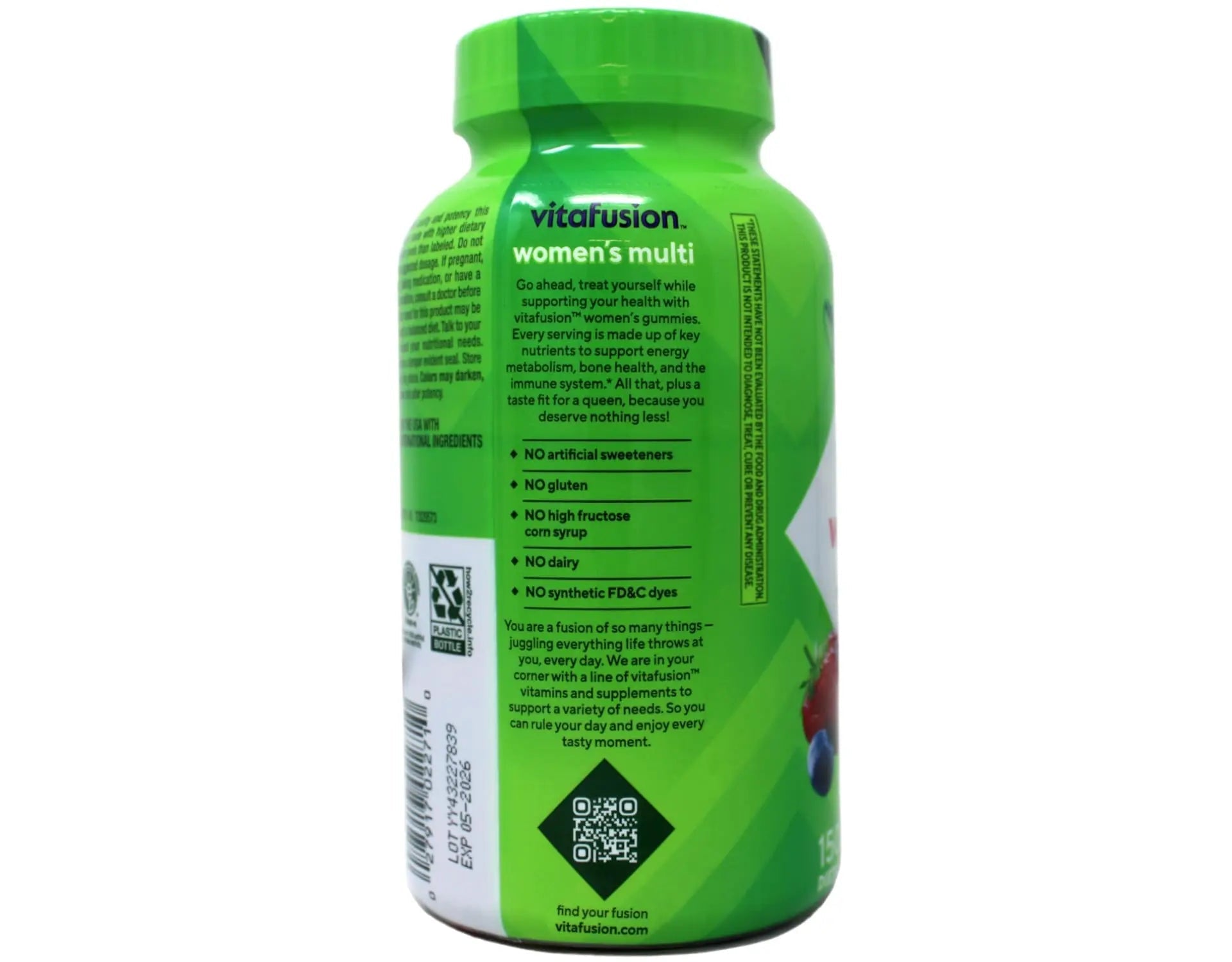 Vitafusion 150 Count with Vitamins A, C, D, E, B-6 and B-12 Womens Multivitamin Gummies, Berry Flavored Daily Vitamins for Women VitafusionAu supplements