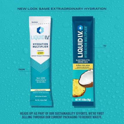 Liquid I.V.® Hydration Multiplier - Pina Colada | Electrolyte Powder Drink Mix | 1 Pack (16 Servings) Liquid I.V.US supplements
