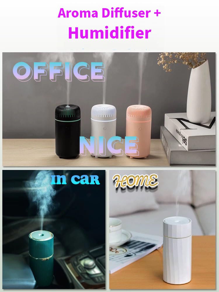 55tech in Car Aroma Diffuser Humidifier with LED Light Colors - Refresh and Relax While Driving USB 55techAu supplements
