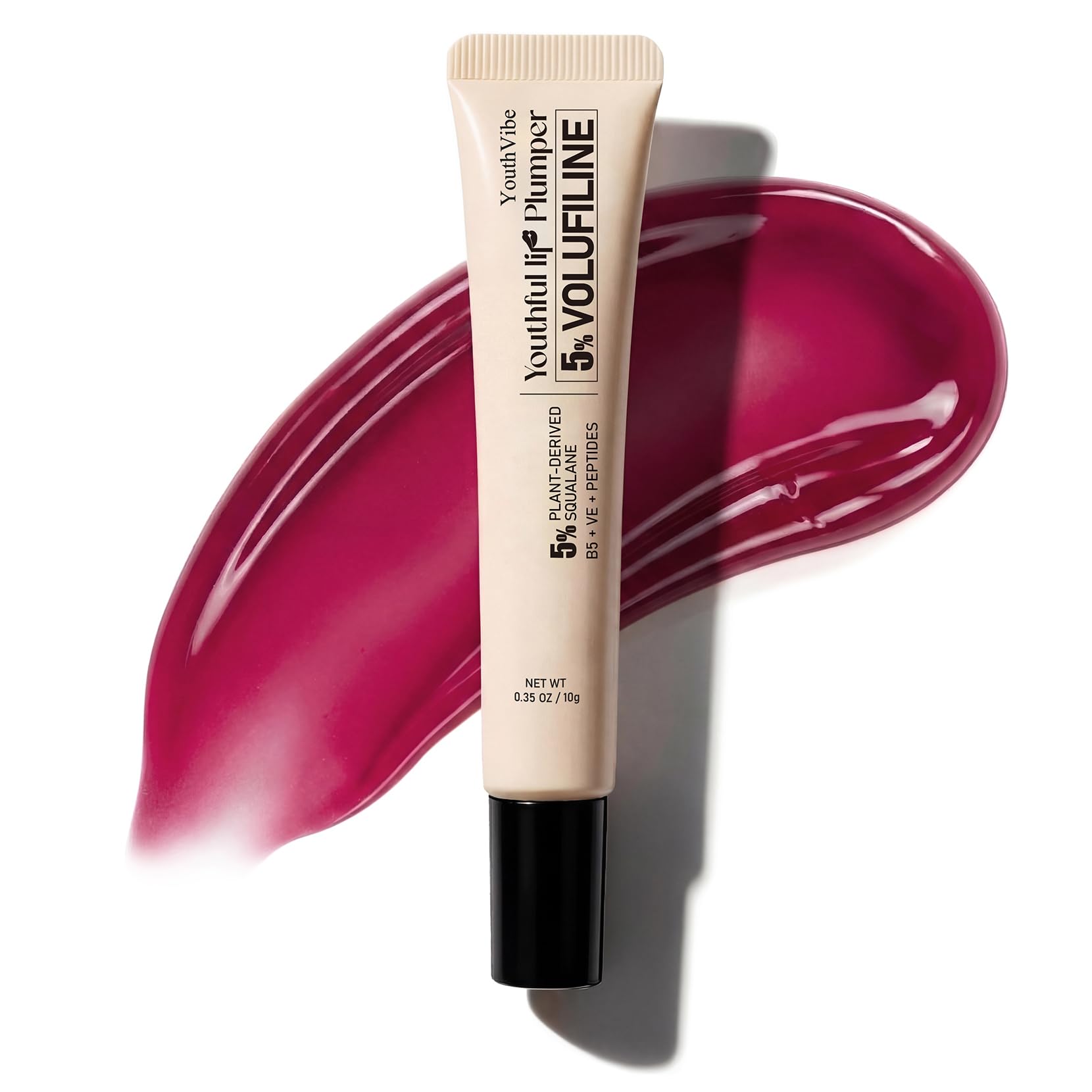 YouthVibe 5% Volufiline Lip Plumper, Nourishing & Anti Aging Over Time with Squalane, Shea Butter, Collagen, Peptide & PDRN - No Burning, No Tingling for Gentle Daily Plumping YouthVibeAu supplements