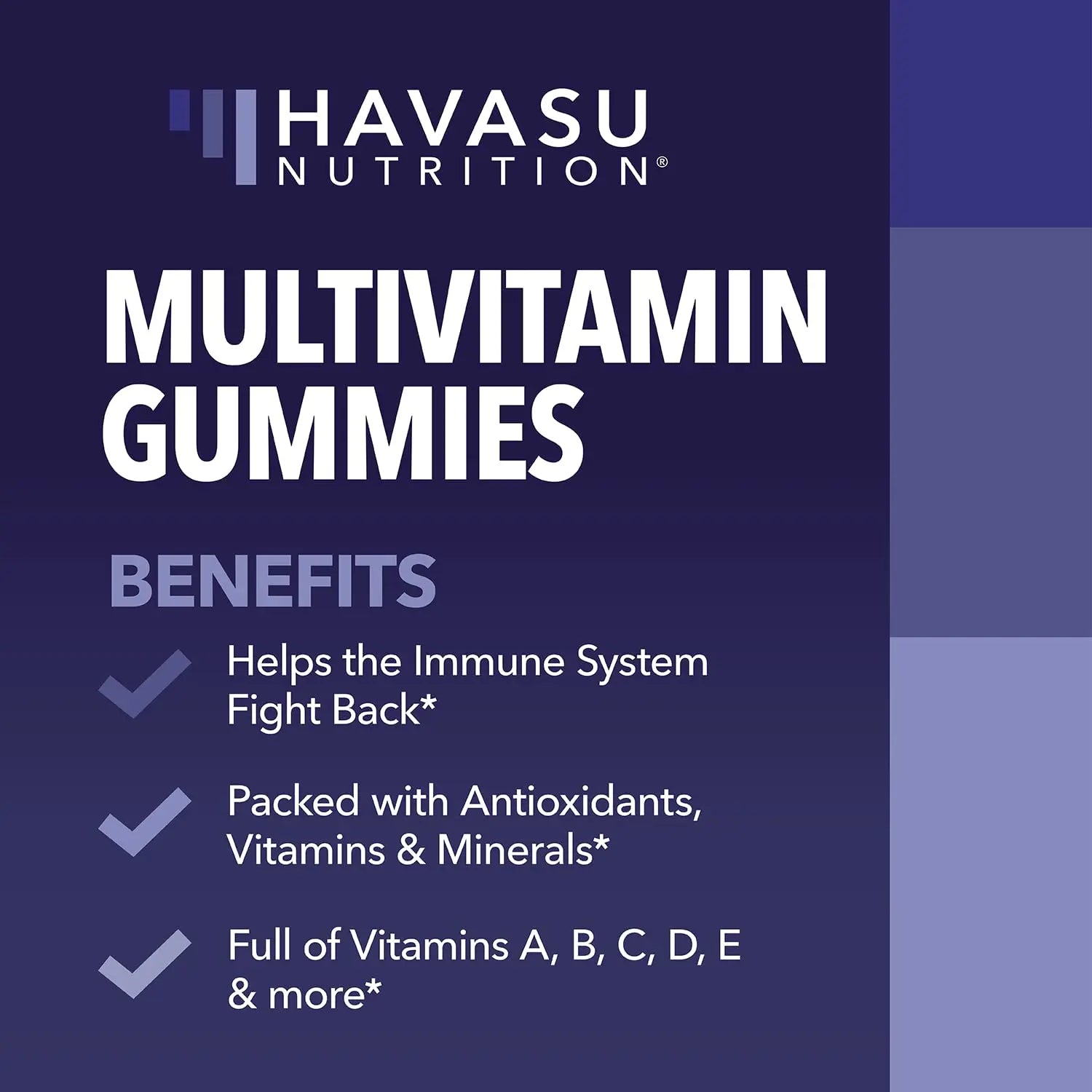 Multivitamin Gummies for Adults - Daily Gummy with Vitamin C, D, and Zinc for Men and Women - 60 Count - GLP-1 Nutritional Support HAVASU NUTRITIONAu supplements