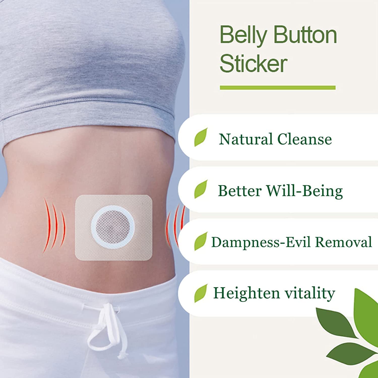 Hairline Mugwort Belly Button Patch, Natural Mugwort Essence Patch, Moxibustion Patch HairlineAu supplements