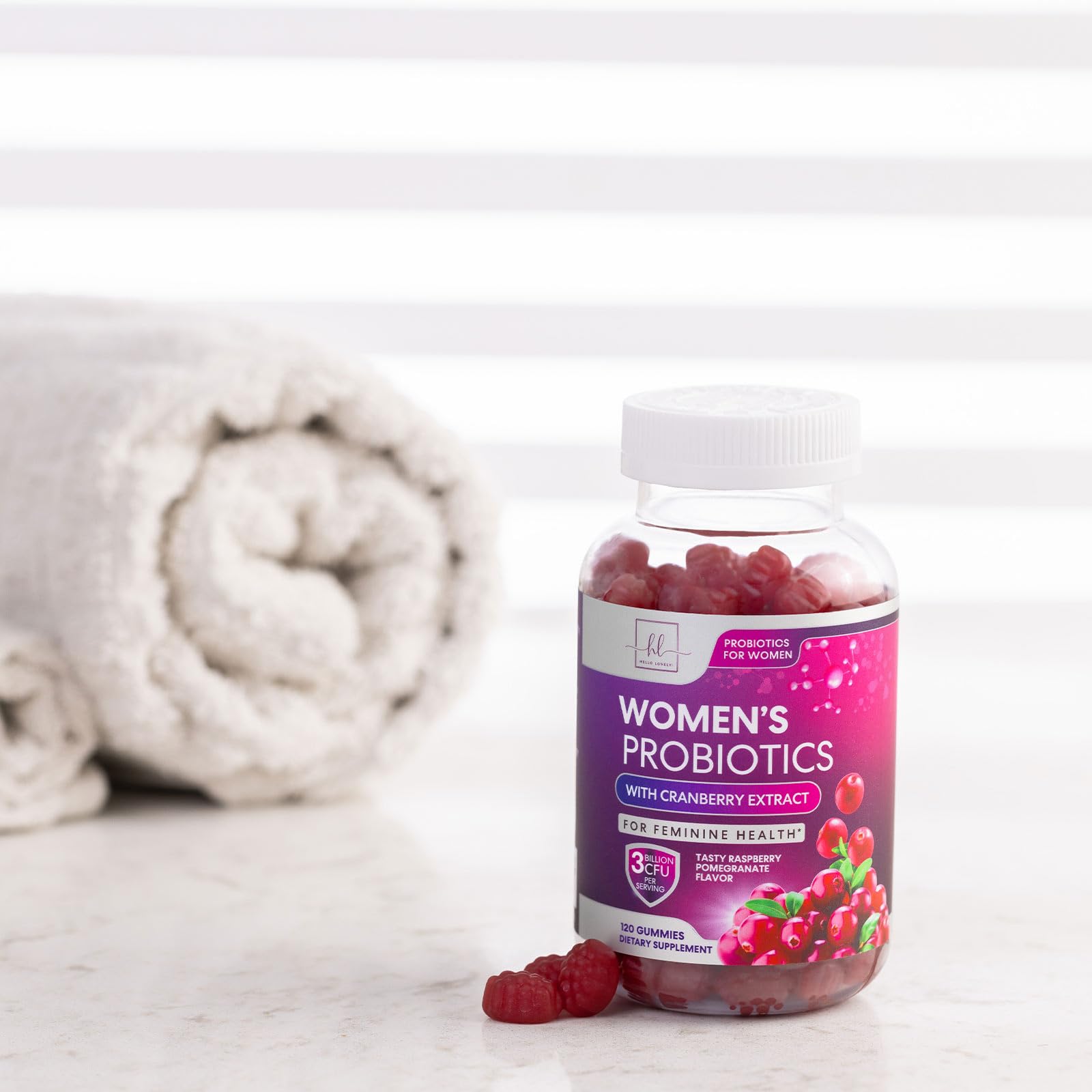 Probiotics for Women + Cranberry - 3 Billion CFU Guaranteed & 6 Vegan Strains for Women's Hello Lovely!US supplements