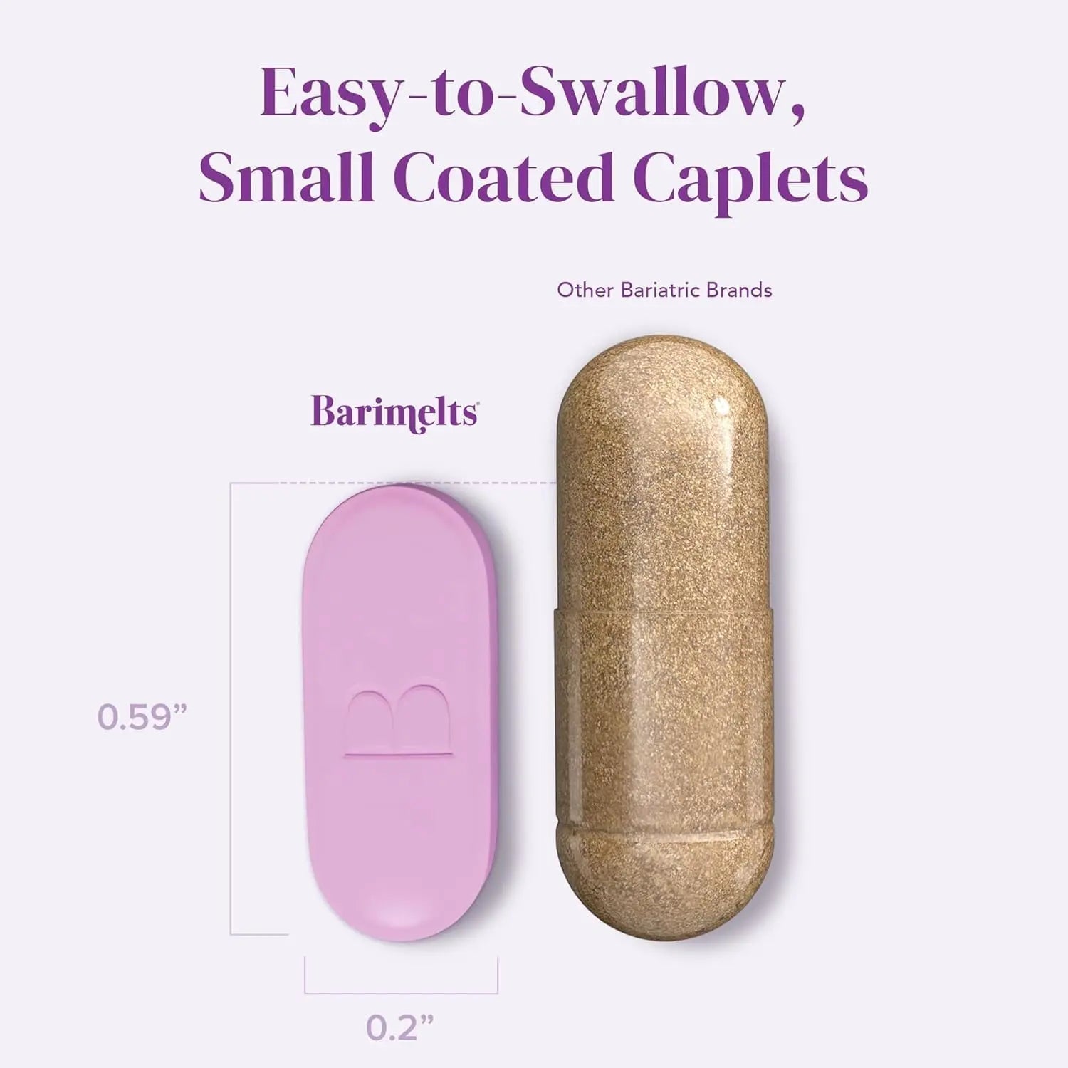 BariMelts Once Daily Bariatric Multivitamin with Iron, 60 Easy-Swallow Caplets (2-Month Supply), Multivitamin for Women, Multimineral Complex BariMeltsAu supplements