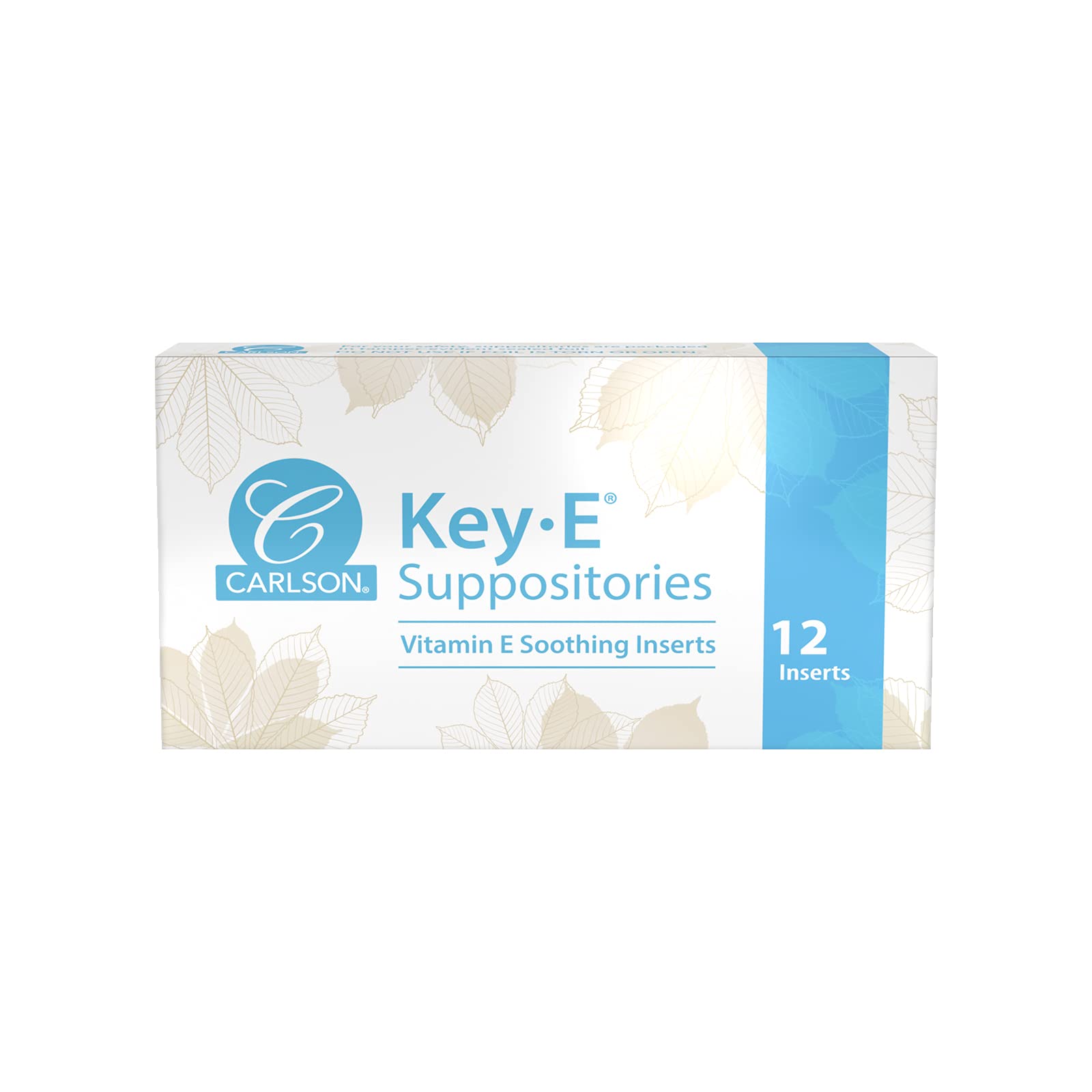 Carlson - Key-E Suppositories, 30 IU Vitamin E Suppository, Lubricates Dry Areas, Treatment CarlsonAu supplements